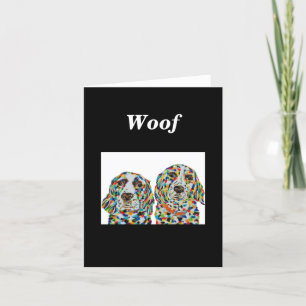 Carte de note pour chien espagnol Springer anglais