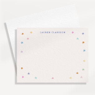 Carte de note pour enfants Pastel Stars