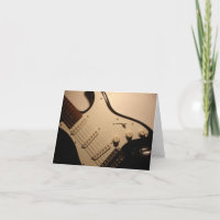 Carte de note pour guitare électrique