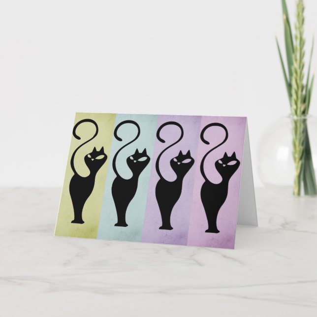 Carte de note pour les chats Whiskers (Devant)