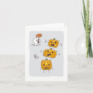Carte de note pour les Citrouilles et les fantômes