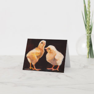 Carte de note pour oiseaux de Chicks