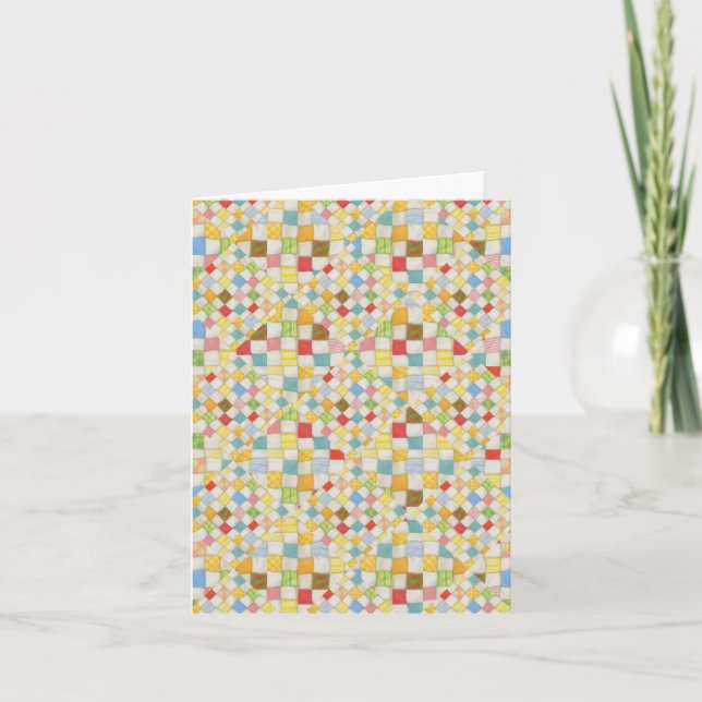 Carte de note QUILT MOSAIC (Devant)