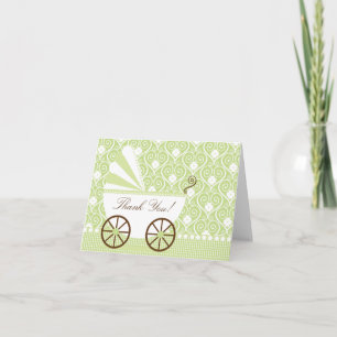 Carte de note Remerciement pour le transport vinta