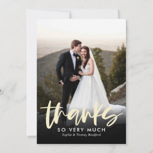 Carte de note Remerciements Plat Gratuit Sincère