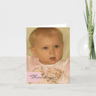 Carte de note Remerciements pour bébé