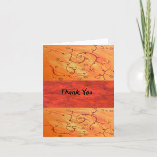 Carte de note Remerciements vide