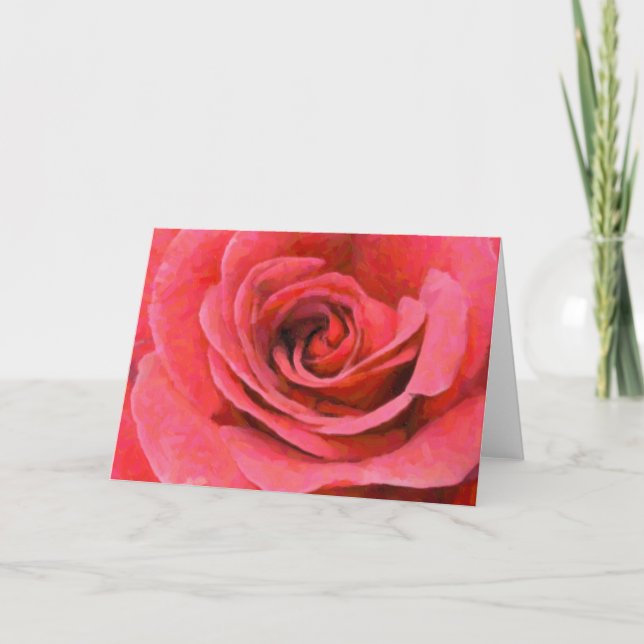 Carte de note Rose parfaite (Devant)
