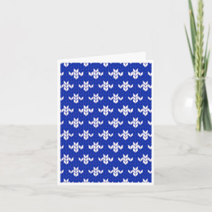 Carte de note SCANDIA BLUE KNIT / Vertical