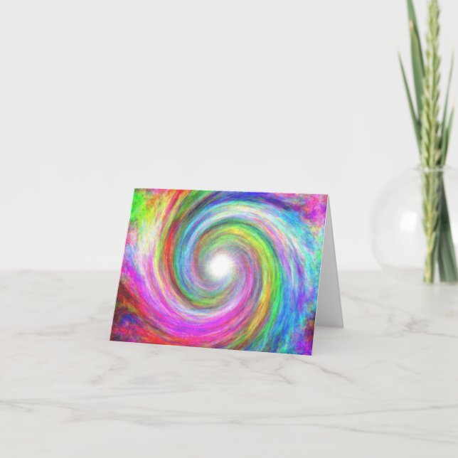 Carte de note Supernova de style Van Goh (Devant)