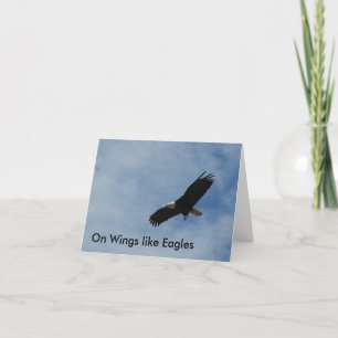 Carte de note - "sur des ailes aimez Eagles "