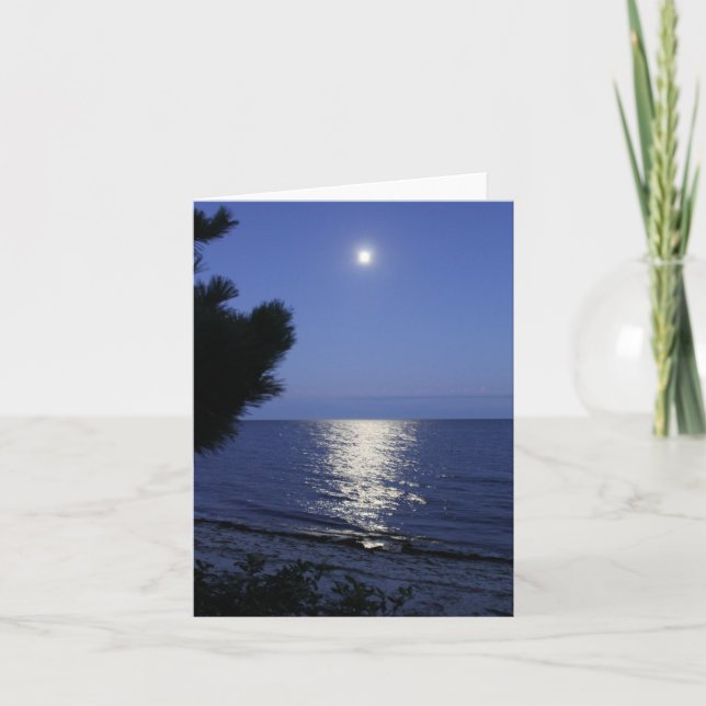Carte de note sur la lune (Devant)