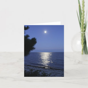 Carte de note sur la lune