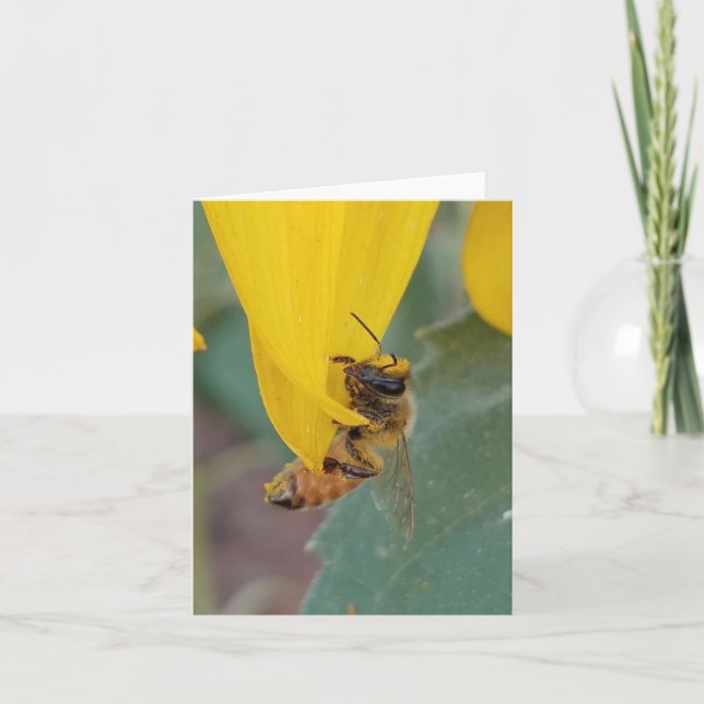 Carte de note sur les abeilles miel (Devant)