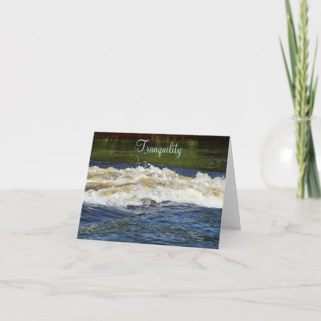 Carte de note Tranquillité des vagues océaniques (Devant)