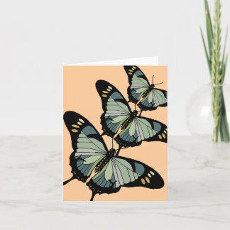 Carte de note Trio Papillon