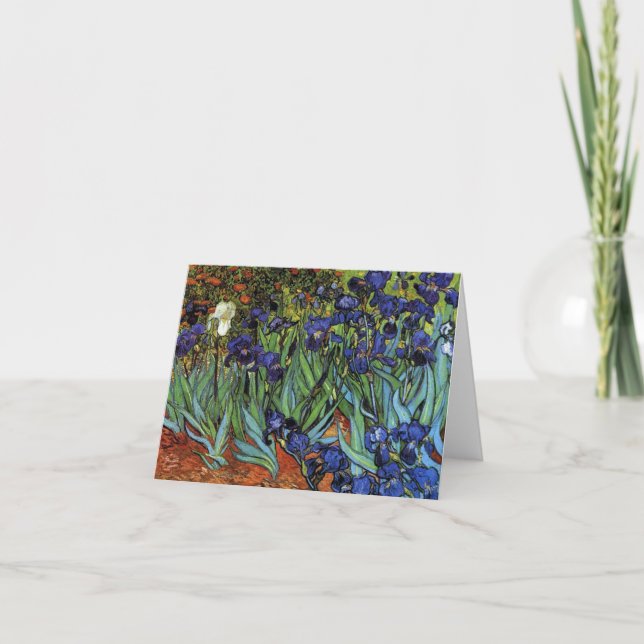 Carte de note Van Gogh Irises (Devant)