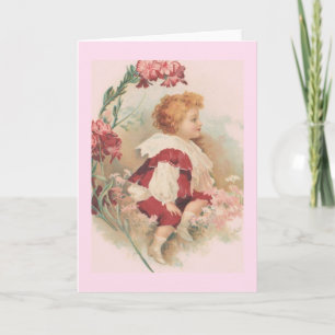 Carte de note victorienne d'enfant