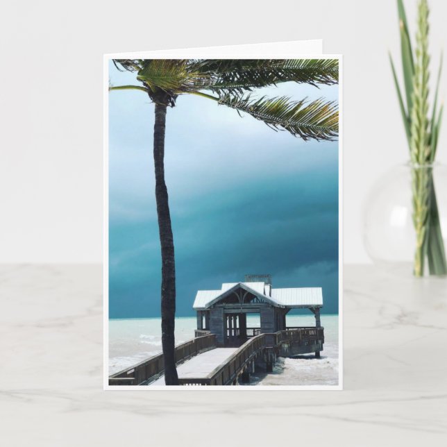 Carte de note vierge avant la tempête<Blank Inside (Devant)