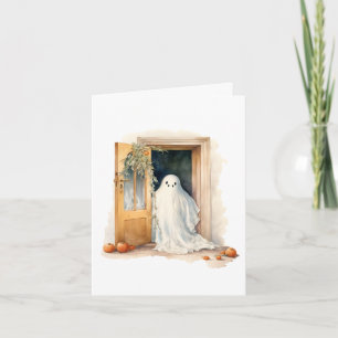 Carte de note vierge Halloween Ghost