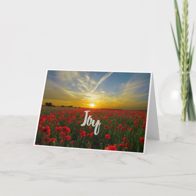 Carte de note vierge Joy Inspirational (Devant)