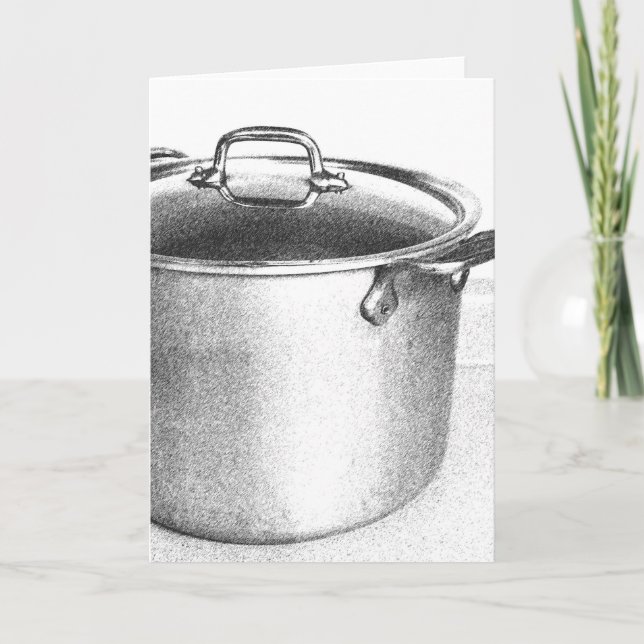 Carte de note vierge Stock Pot (Devant)