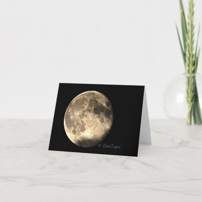 Carte de note vierge Super Moon (Devant)
