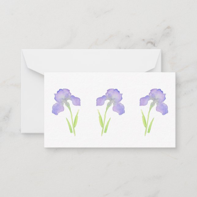 Carte de note Violet Iris (Devant)