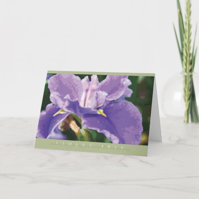 Carte de note Violet Iris (Devant)