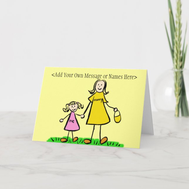 Carte de notes blondes maman et moi (message de Pe (Devant)