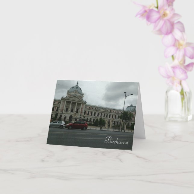 Carte de notes Bucarest, enveloppes blanches stand (Orchidée)