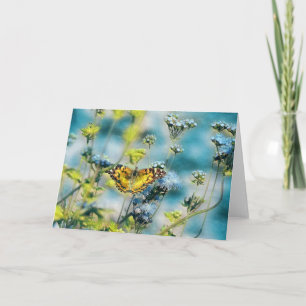 Carte de notes d'art Butfly Blues