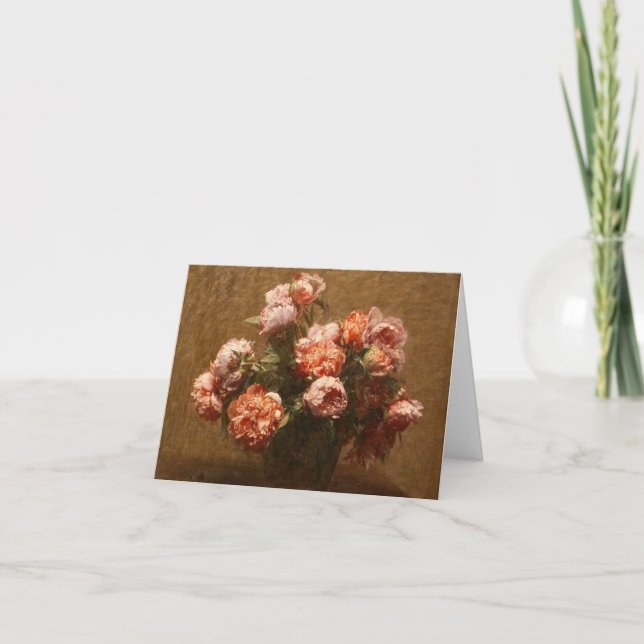 Carte de notes Henri Fantin-Latour Vase of Peonies (Devant)