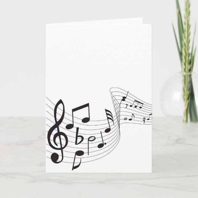 Carte de notes musicales (Devant)