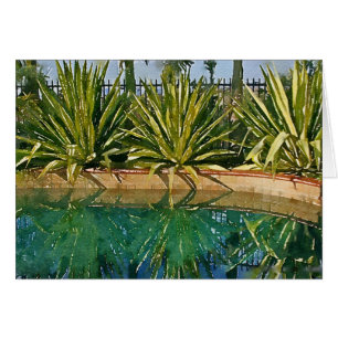 Carte de notes pour les succulents du bord de la p