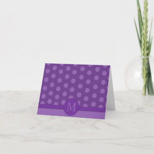 Carte de notes pourpre moderne (commande de Melani