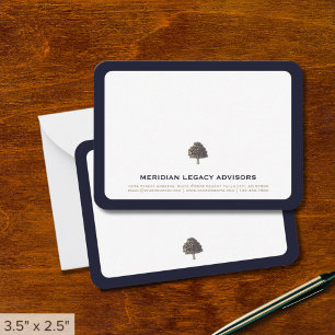 Carte de notes professionnelles Gold Tree