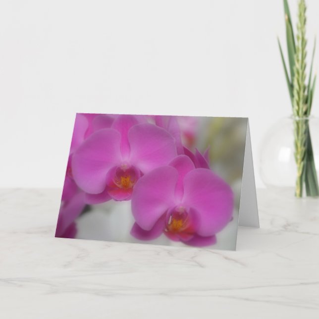 Carte de notes Soft Orchid Blossoms (Devant)