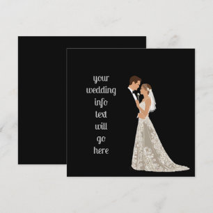 Carte de notification à plat "Save The Date"