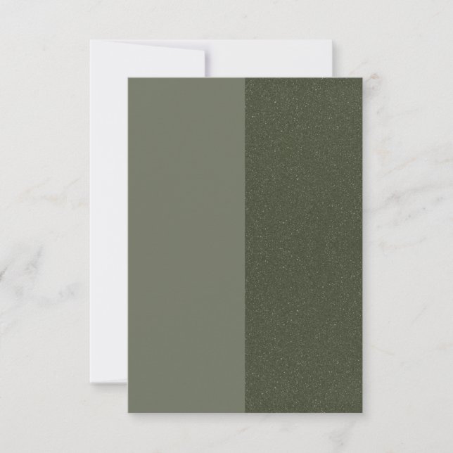 Carte de notification bicolore vert mousse – Perso (Devant)