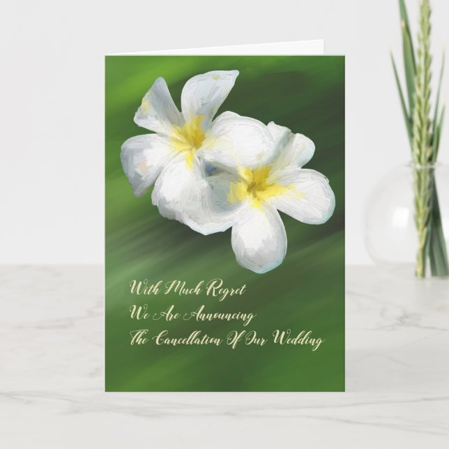 Carte de notification d'annulation de mariage Fran (Devant)