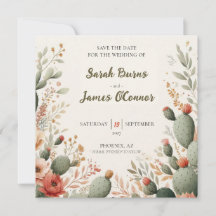 Carte de notification de mariage à plat