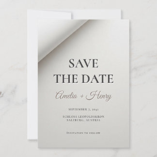 Carte de notification de mariage moderne à ombre p