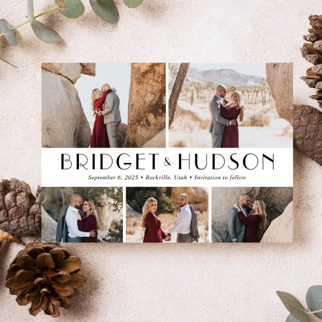 Carte de notification de mariage modifiable Luxe C (Créateur téléchargé)