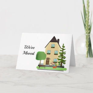 Carte de notification de nouvelle maison / nouvell
