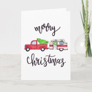 CARTE DE "NOTRE CAMPER" NOËL REMERCIE