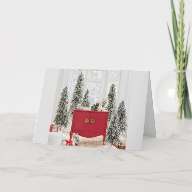 CARTE DE "NOTRE MAISON" À "VOTRE MAISON" À NOËL (Devant)