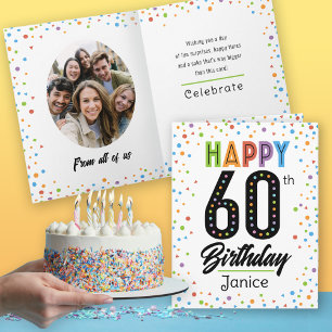 Carte De notre part à tous 60e anniversaire Nom personna