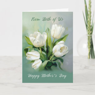 Carte De nous deux lors de la Fête des mères Tulipes bla