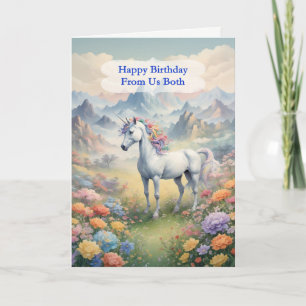 Carte De Nous Tous Anniversaire Unicorn